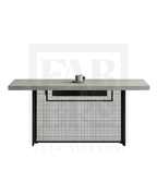 Mesa comedor, pino y acero