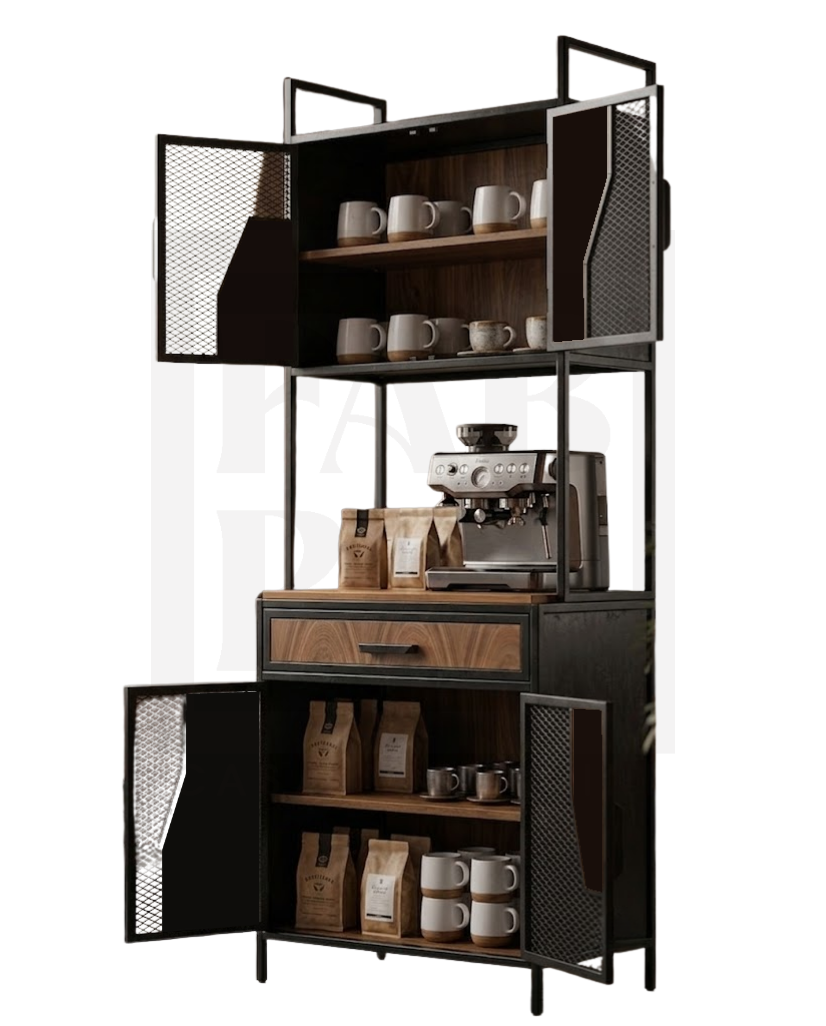 Coffee bar ESS, pino y acero