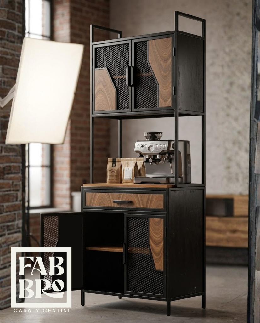 Coffee bar ESS, pino y acero