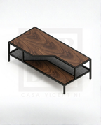 Mesa de centro ESS, pino y acero