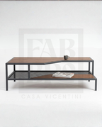 Mesa de centro ESS, pino y acero