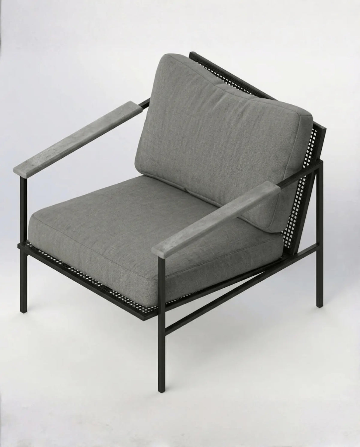 Sillon ARM, madera y acero