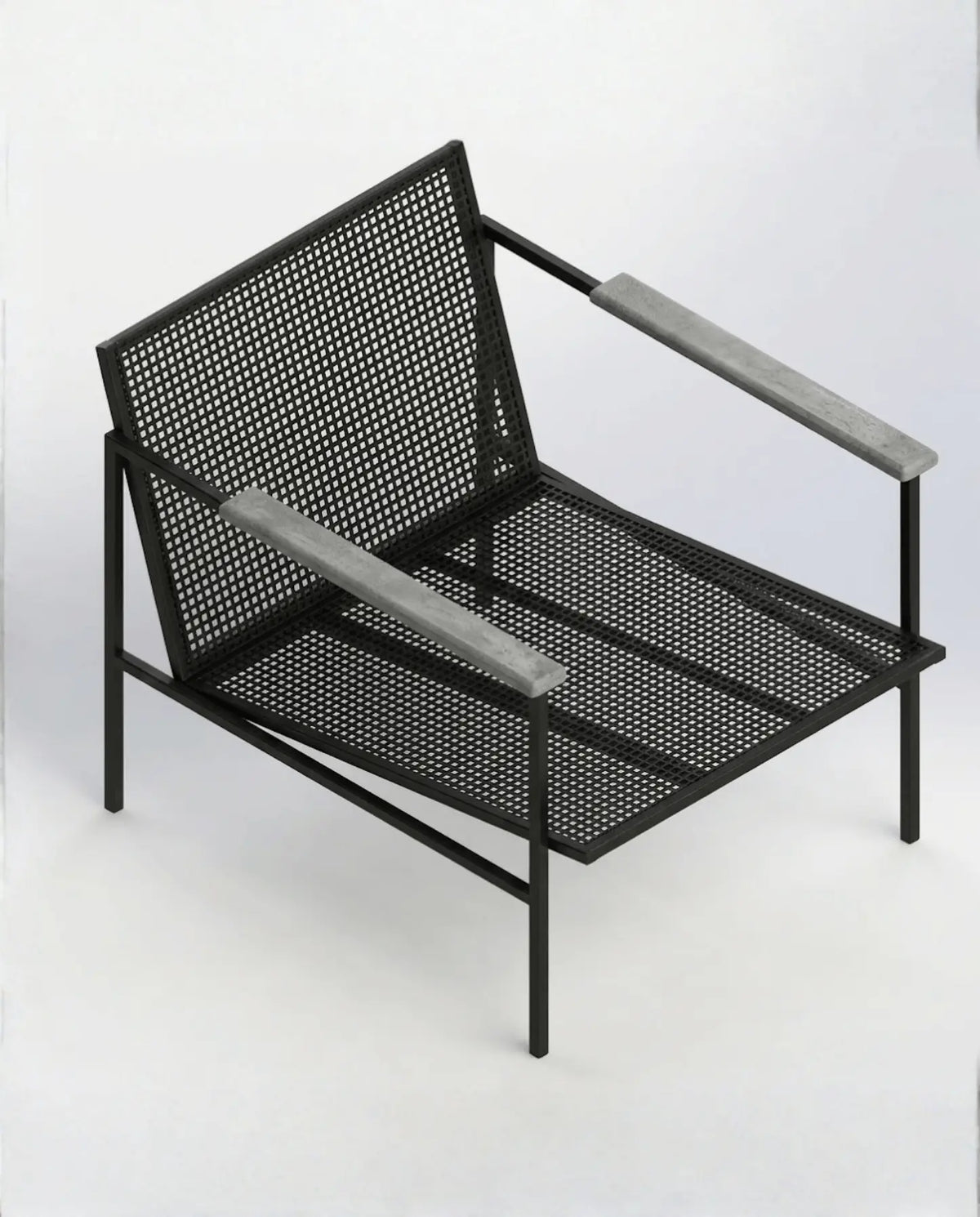 Sillon ARM, madera y acero