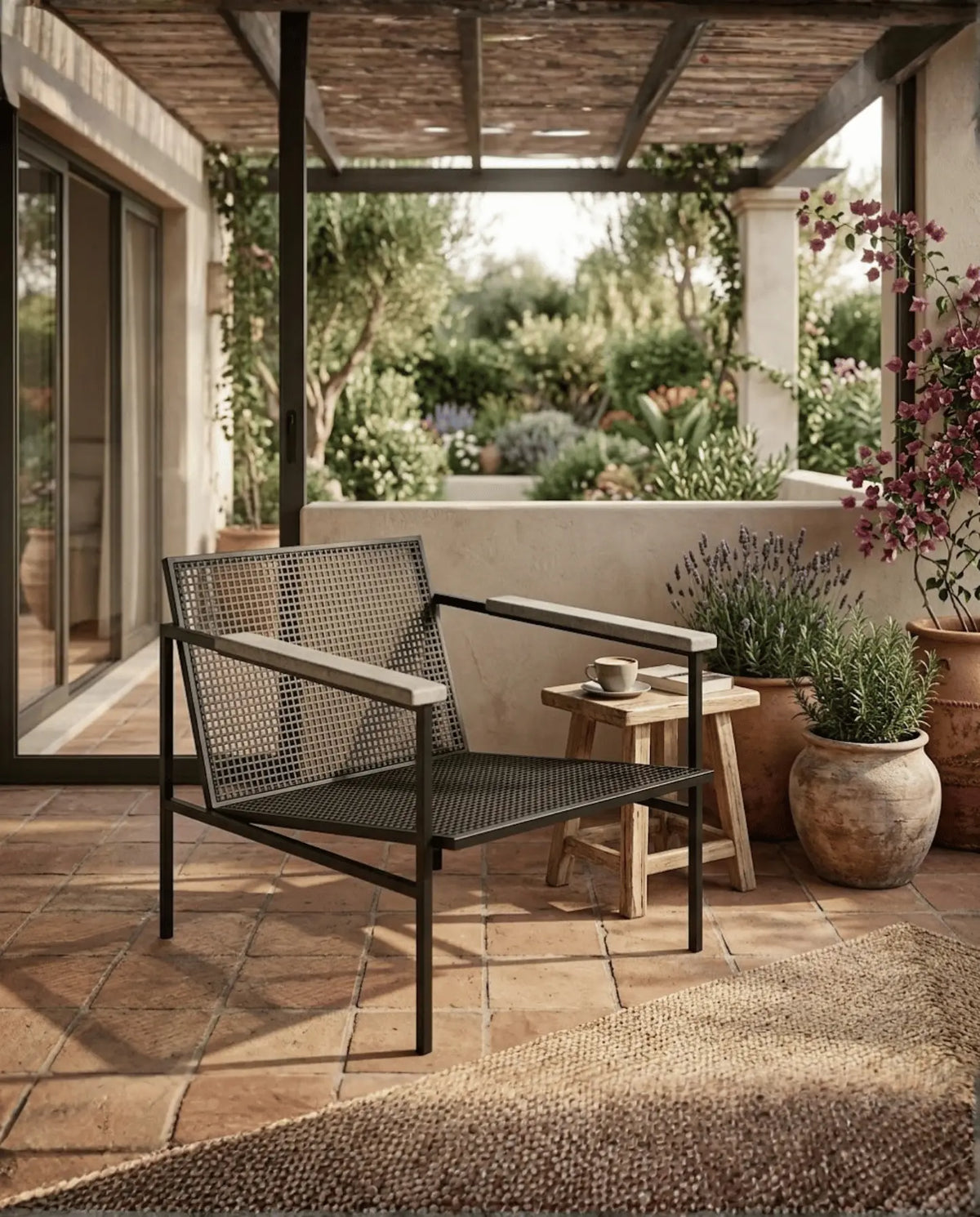 Sillon ARM, madera y acero